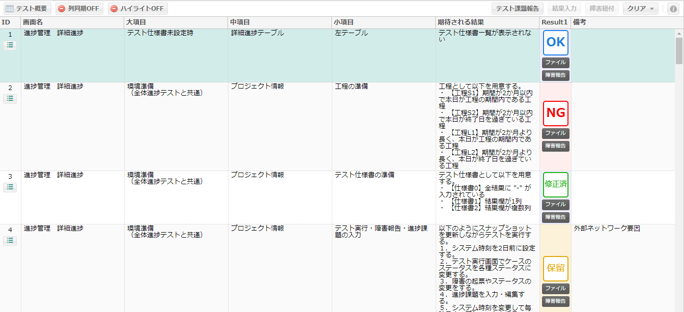 テストを実行する – CATサポートサイト